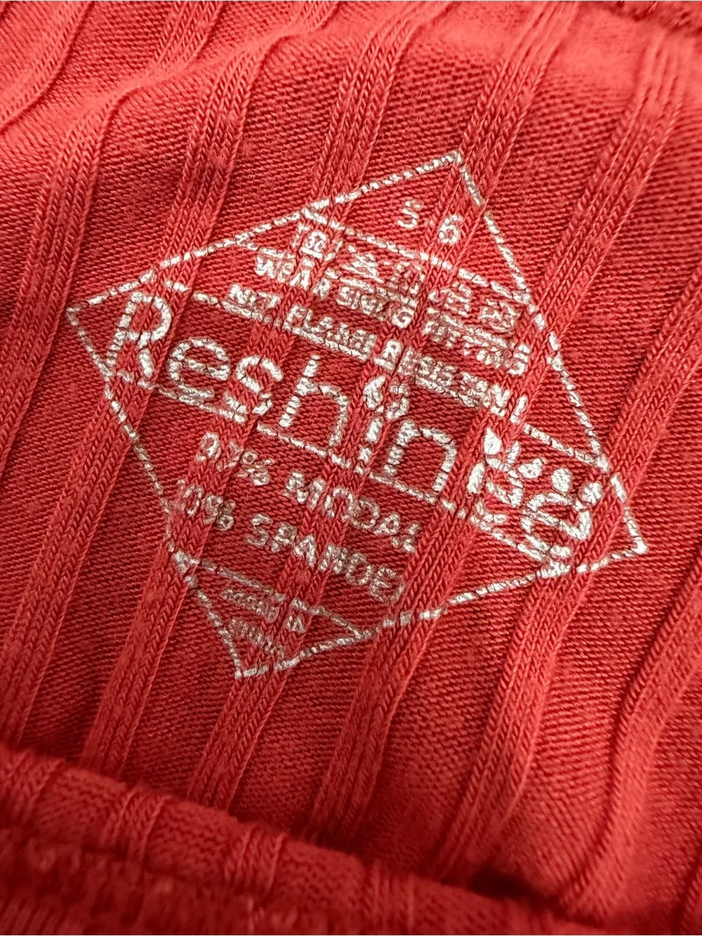 Girls Red Ribbed Long Sleeve Top Leggings Matching Lounge Set Size 5-6